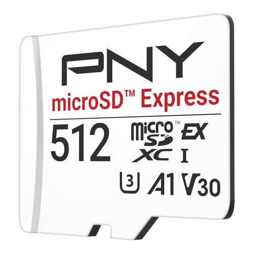 Image of PNY microSD Express 512GB UHS-I U3 V30 A1 microSDXC Flash Memory Card, up to 890 Read & up to 810 Write, Compatible with Nintendo Switch 2