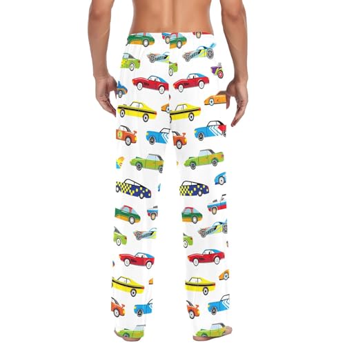 susiyo Cool Race Cars Men's Pajama Pants Cotton Pajama Bottoms Sleepwear PJ Pants Lounge Pants with Pocket Drawstring3