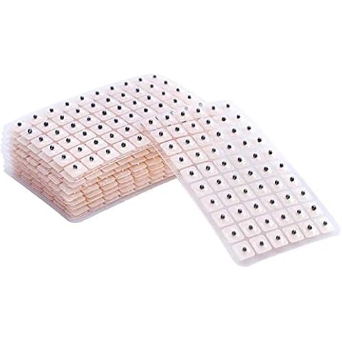 WECANDO 600 Counts Acupuncture Vaccaria Needle Ear Seeds Massage Paste Ear Stickers Auricular Ear Press Seed Cover