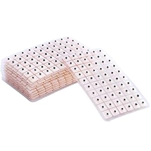 WECANDO 600 Counts Acupuncture Vaccaria Needle Ear Seeds Massage Paste Ear Stickers Auricular Ear Press Seed