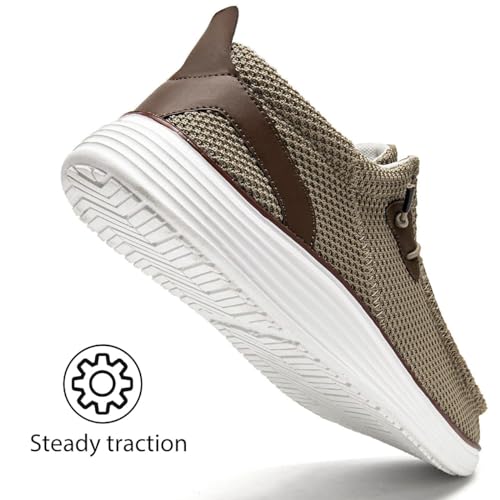 Image of Mens Loafers Walking Slip on Boat Shoes Running Tennis Athletic Sneakers Workout Sports Gym Fashion Classcial Non Slip Sneakers Casual Comfortable Shoes Leisure Vintage Flat