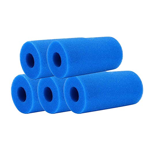 MODOAO Swimming Pool Filter, Pool Filter Cartridges, Pool Filter Foam Sponge, Pool Pump Filter for Type A, Reusable Washable Filter Sponge Cleaner for Pool Pump(5-Pack)