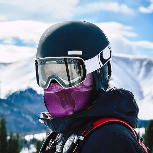 Máscara facial de pasamontaña morada para hombres y mujeres con protección solar transpirable y cubierta completa de cabeza para senderismo, ciclismo, running y conducción miniatura 5