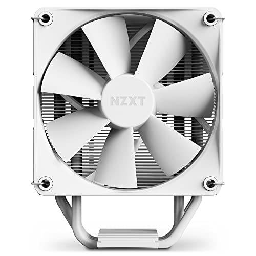 Image of NZXT T120 CPU Air Cooler - RC-TN120-W1 - Conductive Copper Pipes - Fluid Dynamic Bearings - AMD and Intel Compatibility - White
