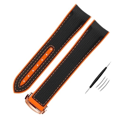 Bracelet MoonSwatch en nylon caoutchouc CZKE étanche 20mm noir