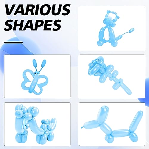 Image of ZNHIS Light Blue 260 Balloons, 50pcs, Twistable Balloon Animals Kit for Graduation, Party Decorations