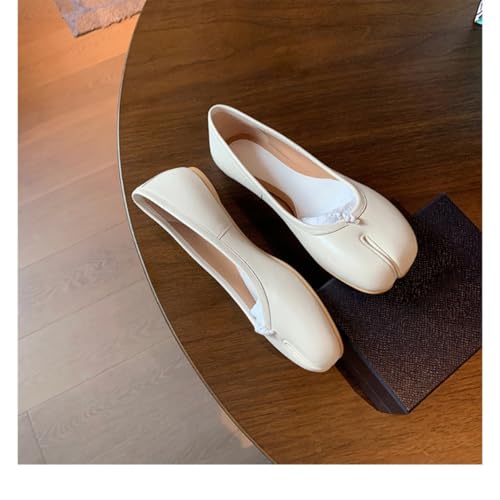 Elegant Sheepskin Split Toe Flats for Women | Sparkling Silver Sequins & Comfortable Ballet Shoes | Perfect for Parties, Weddings & Everyday Wear4
