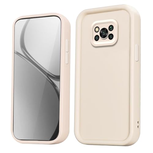 Custodia per Xiaomi Poco X3 X3 Pro Cover Carcasa Anticaduta con Bordi Rinforzati e Design Semplice - silicone bianco