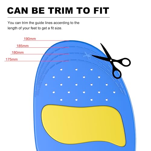 Image of RFUNGUANGO Airtag Shoe Insoles for Kids, Blue Upgraded (1‑2 Big Kid) | Airtag Hidden Insoles, Tracker Devise Case, Comfortable Insoles (7.66-8.26 IN Trimmable Insoles)