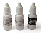 Windshield Repair Resin - 2 Pack of 15ml Bottles - 1 Bottle of Pit Filler 10ml - Do 100 Repairs or More - Cracked Glass Rock Chip Repair Resin - for use with Windshield Chip Kit or Bridge Injector