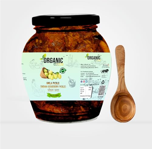 Image of Organic Anand Amla Pickle 350gm | Homemade Indian Gooseberry Pickle | Traditional Amla Ka Achaar | Natural, Homemade Pickle| No Artificial Preservatives | Ready to Eat