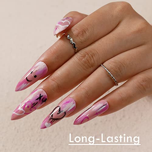 Double Rhythm 8 Colors Gel Nail Polish Kit Soak Off Glitter Pink Red Polish Gel Starter Set Art Manicure Home Salon Diy Gifts, 7.5Ml (8-Kit10) #TOP3