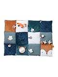 Favorise la motricité fine VERTBAUDET Tapis d\'éveil moelleux et ludique Forêt Enchantée TU
