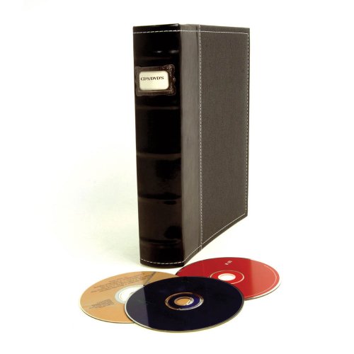 Bellagio-Italia Black Dvd Storage Binder Set - Stores Up To 144 Dvds, Cds, Or Blu-Rays - Stores Dvd Cover Art - Acid-Free Sheets #TOP3