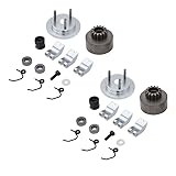 2X RC Clutch Bell 14T Gear Bearing Clutch Shoes Springs Cone&Engine Nut Flywheel Assembly for HPI HS