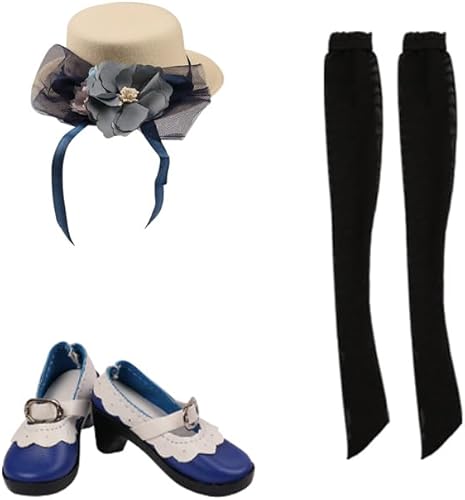 Miniatura 6 de UCanaan BJD - Juego de ropa de muñecas SD de 13, pelucas, zapatos, calcetines, accesorios, juego completo para muñecas BJD de 24 pulgadas, 23.6 in