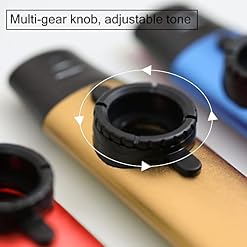 MEELAND Kazoo en métal performant adapté pour une utilisation avec des guitares, ukulélés et autres instruments, niche… - Les Beatles, Paul McCartney, John Lennon, RIngo Starr, George Harrison MEELAND Kazoo en métal performant adapté pour une utilisation avec des guitares, ukulélés et autres instruments, niche… – Image 2