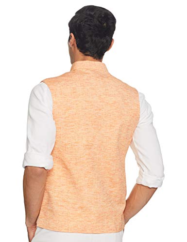 Image of Ethnix by Raymond Ethnix Mens Regular Fit Bundi (RTUA00095-E1 Light Orange 104