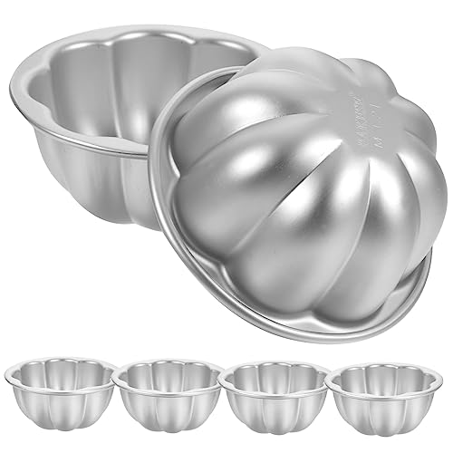 BESTYASH 6 Piezas Molde para Tartas Mini de Aluminio Resistente para Hornear Pudding Muffins Tartas Cupcakes y Postres Pequeños Accesorio Ligero y Compacto para Repostería