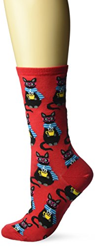 Hot Sox Women's Coffee Cat