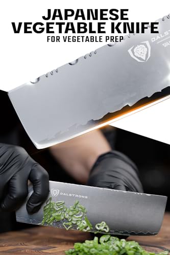 Dalstrong Nakiri Knife - 7 inch - Valhalla Series - 9CR18MOV High Carbon Steel - Vegetable Kitchen Knife - Celestial Resin & Wood Handle - Razor Sharp Asian Knife Gift- w/Sheath