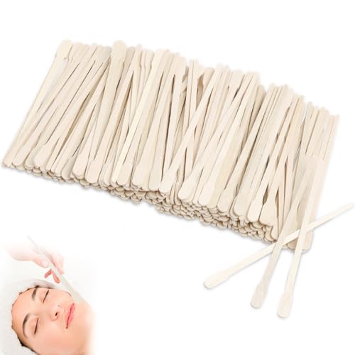 200pcs Bâtons de Cire d'Épilation en Bois - Spatules en Bois pour Sourcils, Visage et Petits Bâtons d'Épilation - Idéal pour une Application Précise