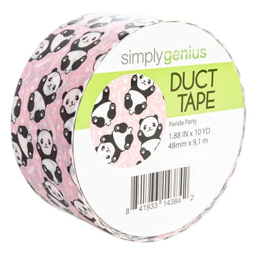 Simply Genius アート&クラフトダクトテープ 1パック 高耐久 1.8インチ x 10ヤード 子供&大人用 クラフト用品 DIY/クラフト/ホーム改善用 パンダパーティー用（Amazon）
