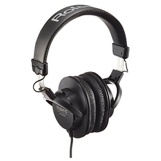 Auriculares Roland RH, 200 — Auriculares de monitorización estéreo transparentes, negro