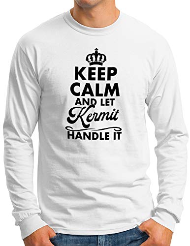 T-shirt manches longues homme en coton blanc à slogan drôle tailles S-4XL
