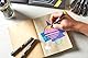 Sharpie Creative Marker Acryl-Farbstifte | Wasserbasierte Farbmarker mit Pinselspitze | Schulsachen | gemischte Farben | 5 Stück