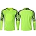 Quick-Dry Breathable Goalie Shirt with for All Ages - Custom Goalkeeper Jersey - Adults/Kids/Teens (Green)