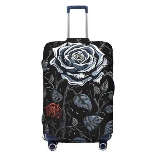Travel Luggage Cover Elastic Anti-Scratch Suitcase Protector Washable Travel Suitcase Cover Rose Gothic Luggage Protector Fits 18-32 Inch Suitcase