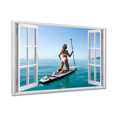 Toile imprimée grand format 120x80 cm pour habiller un mur blanc planche SUP