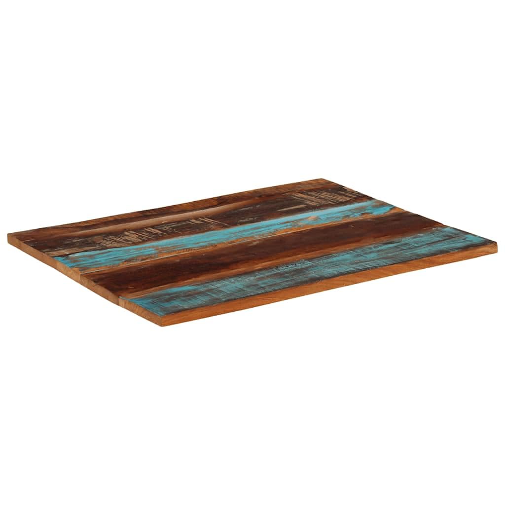 Rechteckige Tischplatte 70x90 cm aus Massivholz Altholz Naturprodukt Robustes Zubehör für DIY BAU Möbel Esszimmer Wohnzimmer Küche Büro Garten