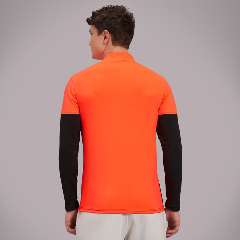Image of ATICX Polyester Full Sleeve Compression High Turtle Neck Sports Jersey T Shirt for Men - Quick Dry Fit Gym Workout Top for Running, Swimming, Training, Cycling, Football, Badminton