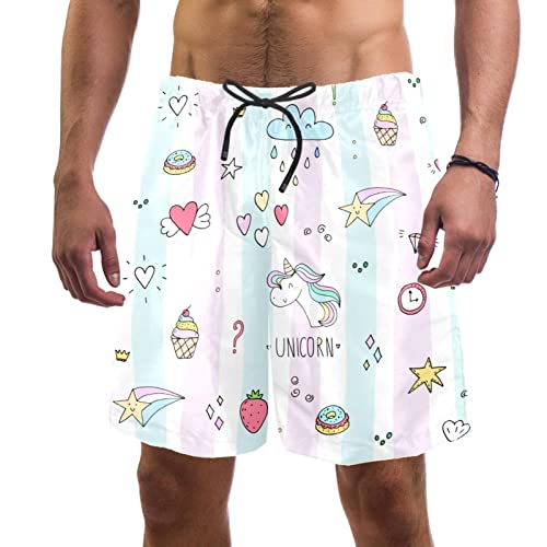 Short de bain homme séchage rapide Yuzheng imprimé étoiles
