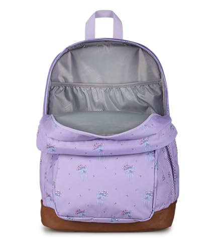 Image of JanSport Cool Backpack with 15-inch Laptop Sleeve, Large Computer Bag Rucksack with 2 Compartments, Ergonomic Straps, Pastel Petals - Lilac