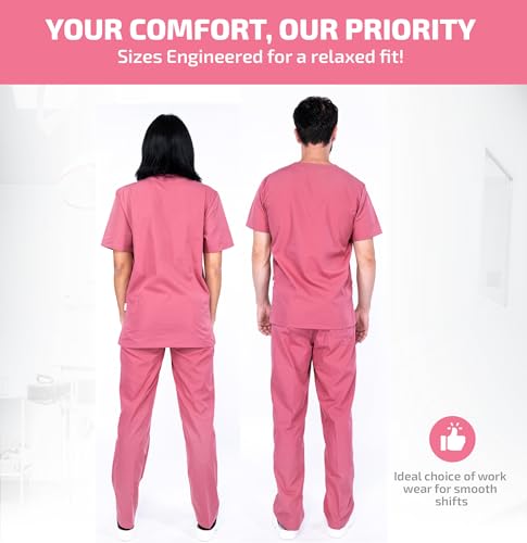Kasack Mazalat Work Wear Unisex medizinische Berufsbekleidung Set – Größe S