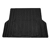 FH Group Car Cargo Mats - Large Heavy-Duty Black Vinyl Cargo Mat for Cars, Universal Fit Full Set, Trimmable Automotive Floor Mats, Climaproof Floor Mats for Most Sedan, SUV, Truck Floor Mats