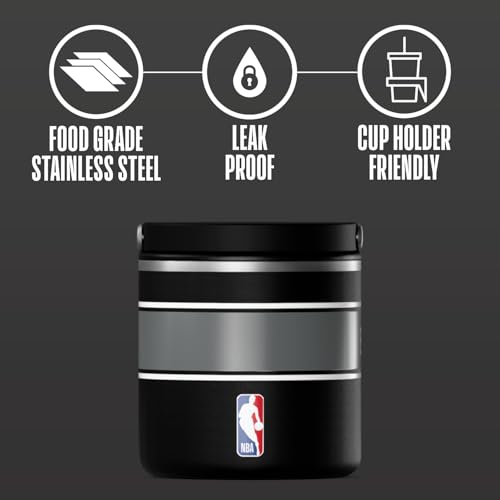 Image of Hydrapeak x NBA Officially Licensed Brooklyn Nets 25oz Stainless Steel Vacuum Insulated Thermos Food Jar with Handle, Wide Mouth Leak-Proof Soup Thermos for Adults, 10 Hours Hot and 16 Hours Cold