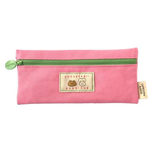Image of Monolike Unmatched friends Pen Case, Pink - Pencil Pouch, Portable Pencil Bag, Pencil Case, Office Pouch case