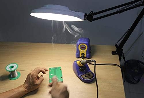 Miniatura 2 de Extractor de humo de soldadura 3 en 1 Extractor de humos de prevención de humo Ventilador de trabajo DIY Luz LED para estación de soldadura