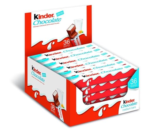 Kinder Chocolate Medium Chocolate Bars Pack of 36 756gr