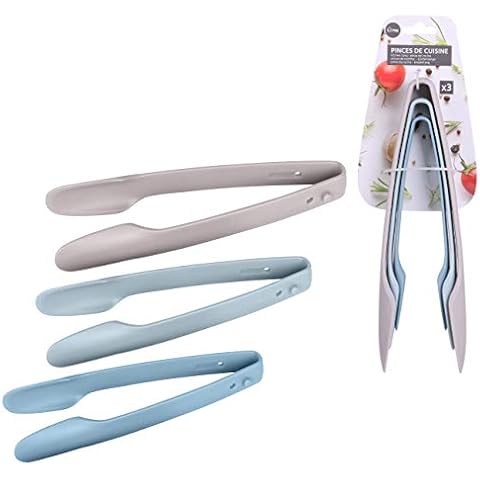 Urban Living Set of 3 Nesting Kitchen Tongs Cover