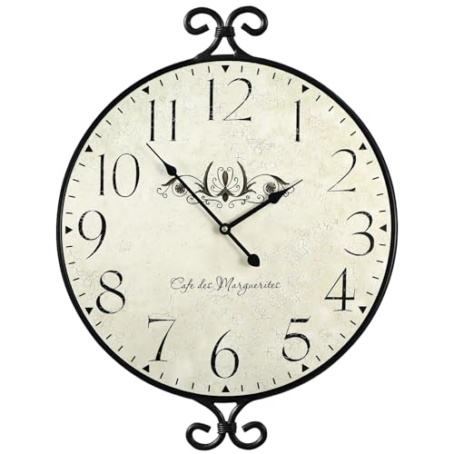JUMBO DECOR Farmhouse Wall Clock, 17H×13.4D Inch...