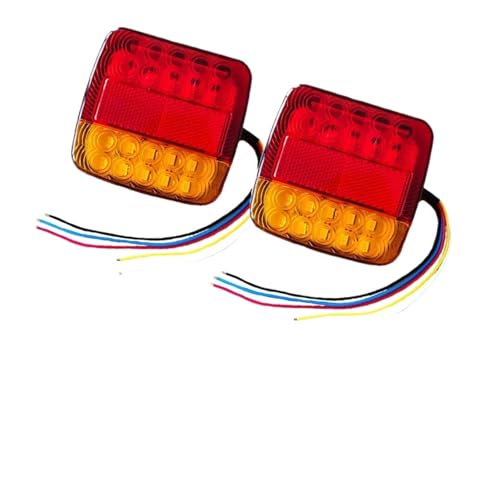 Feu stop de remorque 2X 26 LED - Bloc arrière submersible haute visibilité