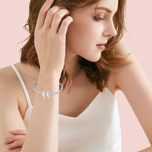 Image of Mothers Day Birthday Number Love Family Friendship Graduation Auntie Grandma Dad Mom Charms for Pandora Bracelets Necklaces, Gifts Women, for Anniversary Valentines Christmas