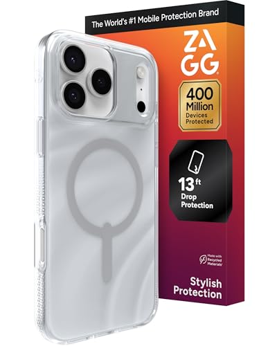 Coque antichoc iPhone 17 Pro Max ZAGG Milan pour un style brillant au quotidien