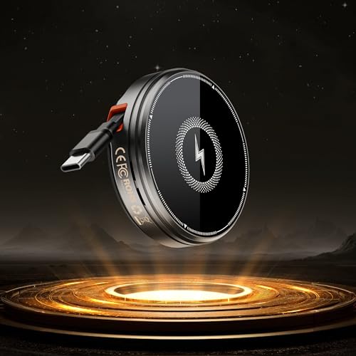 Wireless Charger für Einziehbares Magsafe Ladegerät,Hohosb iPhone Ladestation Kompatibel mit Magsafe Ladestation iPhone 16/15/14/13/12 Serie,Apple Watch und AirPods-Tarnish