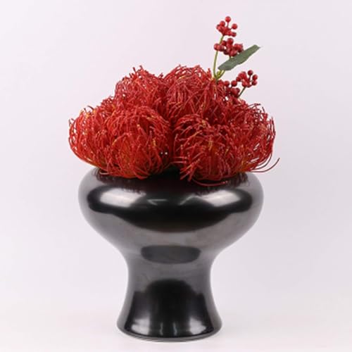 Fleurs artificielles en pot céramique composition florale Saint-Valentin